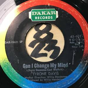 試聴 シカゴ・レジェンドのデビュー作/68年全米5位 TYRONE DAVIS CAN I CHANGE MY MIND EX 