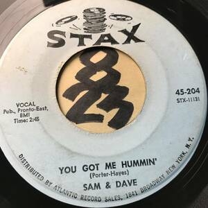 試聴 SAM & DAVE YOU GOT ME HUMMIN’ 両面VG++ SOUNDS EX コールド・ブラッド 