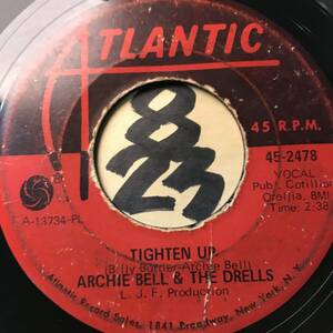 試聴 ARCHIE BELL & THE DRELLS TIGHTEN UP PT1 PT2 両面VG SOUNDS VG(+) 