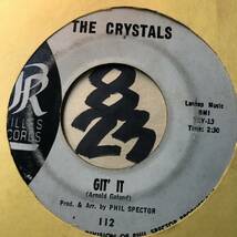 試聴 1963年全米3位ソウル5位 THE CRYSTALS DA DOO RON RON / GIT’ IT 両面VG+ ウォール・オブ・サウンド代表作 _画像2