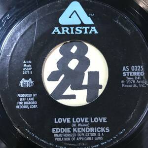 試聴 EDDIE KENDRICKS LOVE LOVE LOVE 両面NM 