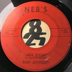 試聴 65年アイズレー「SHOUT」フォロー・アップ RUBY JOHNSON JERK SHOUT 両面VG++ モージョー・ワーキング・リズム
