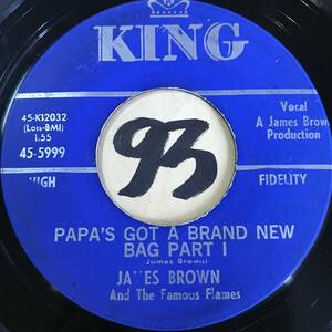  audition JAMES BROWN PAPA*S GOT A BRAND NEW BAG PT1 EX SOUNDS EX+ / PT2 EX+