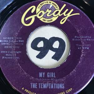 試聴 THE TEMPTATIONS MY GIRL 両面VG+ SOUNDS VG++ ロック・ステディではテクニクス