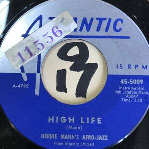 試聴 アフリカン・ジャズ HERBIE MANN’S AFRO-JAZZ HIGH LIFE / UHURU 両面NM RIP RIG & PANIC PIG BAG POP GROUP