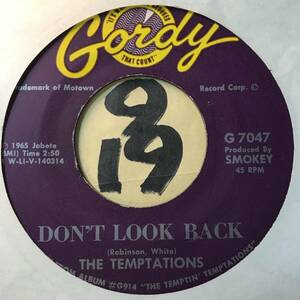 試聴 THE TEMPTATIONS DON’T LOOK BACK 両面NM ピーター・トッシュ元ネタ