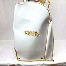 １円/展示サンプル品★フランク三浦 FRMR-CB キャディバッグ ホワイト/ゴールド（WHG）9型 ラグジュアリーモデル★_画像7