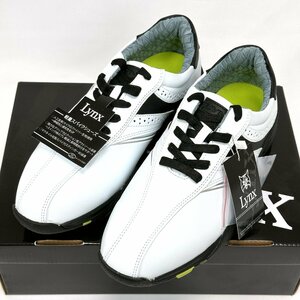 *Lynx links LXSH-7568 soft spike golf shoes (25.0cm)* light weight / wide width 3.5E/ stay nga-3/ spike shoes *