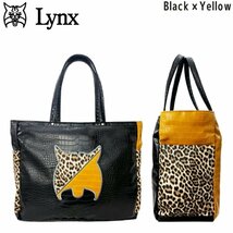 ★Lynx リンクス ゴルフ Professional TB-77 トートバッグ（ブラック/イエロー）★_画像1