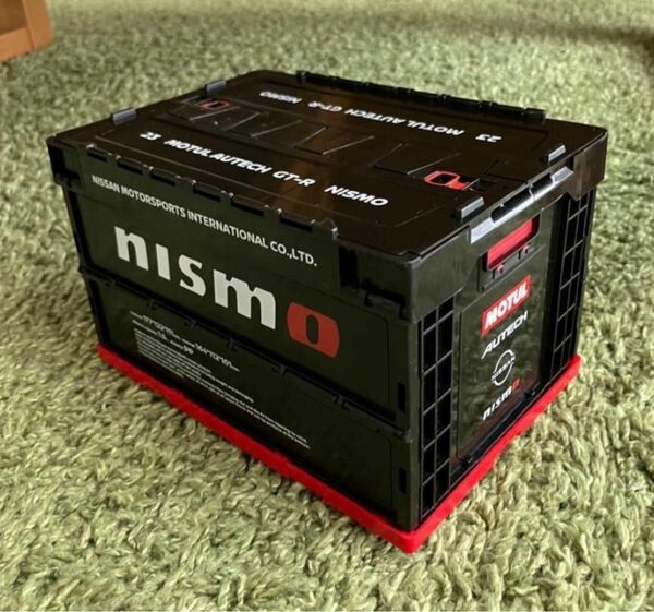 NISMO 折りたたみコンテナ 黒 1.5Lニスモ オリコン ミニ スタッキングボックス 折り畳みコンテナ ブラック
