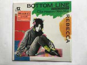 【ステッカー帯付LP】 レベッカー／ボトムライン／BOTTOM LINE／LOVE Passon／76th star