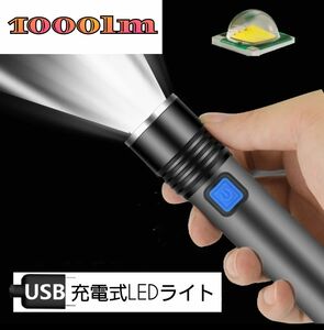 懐中電灯 充電式 Led ハンドライト 防水 野外活動 ハイキング キャンプ アウトドア 夜釣 散歩 防災 防犯 災害 非常用