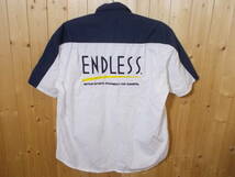 b31◆ENDLESS NEXT ADVANCED ボタンダウン半袖シャツ◆エンドレスアドバンス 半袖シャツ 自動車アパレル 送料360円　6E_画像4