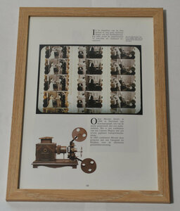 kinematograph publication from picture frame attaching 23cm x 32cm