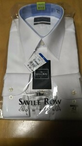 savile row ドレスシャツ 42-82 ワイシャツ 白 綿100% L 形態安定