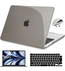 MacBook Air 13.6 インチ ケース2023 2024 発売 M3 A3113/ M2 A2681 対応, スリム 軽量 耐衝 保護カバー マックブック エア13インチ