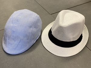 2点セット ベレー帽 テンガロンハット ハンチング 帽子 ハット メンズ レディース 男女兼用 ポークパイ キャップ ソフト帽 OF06