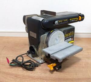 LA33◆藤原産業◆ベルトディスクサンダー BDS-100N 木材 研磨 工具 BELT DISC SANDER ベルト寸法 100mm幅×915mm周長