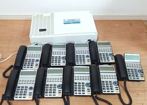 TY03◆SAXA◆ビジネスホン HM700Pro 主装置 電話機 TD615 8台 ビジネスフォン サクサ 業務用