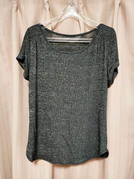 H&M シンプル グレーT 半袖 Sサイズ カットソー トップス Tシャツ 半袖