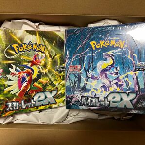 ポケモンカードゲーム スカーレット バイオレット 拡張パック スカーレットex・バイオレットex 未開封シュリンク付き 2BOX