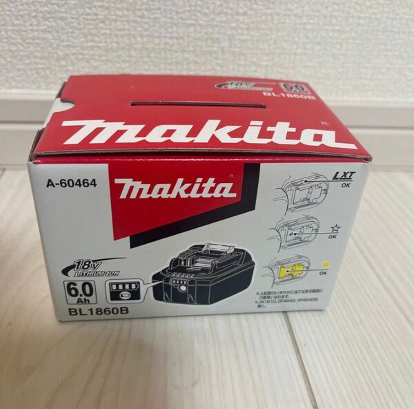 未使用品　マキタ【makita】リチウムイオンバッテリー　18V 6.0Ah BL1860B マキタ18Vバッテリー