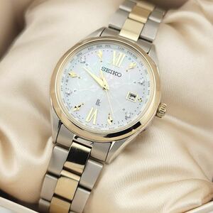 極美品 SEIKO LUKIA セイコー ルキア 限定1000本 SSQV110 1B35-0AW0 Holiday Limited Edition 電波ソーラー レディース 腕時計