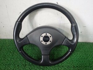 * Copen L880K H15/3 steering wheel steering gear Momo momo original black leather 