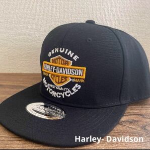 Harley- Davidson ハーレー ブラック 黒 キャップ 帽子 メンズ バイク 新品 送料無料