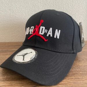  CAP キャップ JORDAN ロゴ ブラック 黒 スポーツ観戦 バスケ メンズ 新品 送料無料