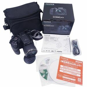 ▲【FUJIFILM/富士フイルム】FinePix S9800 デジタルカメラ レンズ/SUPER EBC FUJINON LENS 50x ZOOM f=4.3-215 1:2.9-6.5 通電確認〇★398