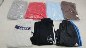 ◎ひ500●スポーツ系の子供服●7着/ボトムス/ジャージ/パンツ/adidas/GUESS/140/JLサイズ/ウエスト58-66/種類いろいろ/詳細写真複数あり