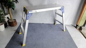 *.694* Hasegawa stepladder *DRV-75/RV stage / aluminium / scaffold / step / heights work / step‐ladder / height 75cm/DIY/ details photograph several equipped 