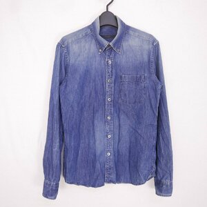 SOPHNET. ソフネット DENIM B.D SHIRT DAMAGED メンズ トップス デニム ボタンダウン ダメージ インディゴ シャツ INDIGO M SOPH-134019