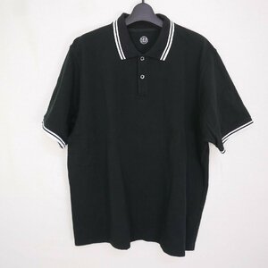 22SS uniform experiment ユニフォームエクスペリメント S/S SEED STITCH WIDE POLO メンズ 半袖ポロシャツ 黒BLACK 3 UE-220053