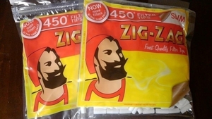 ジグザグ zigzag 手巻き タバコ スリム フィルター 450個入り　2袋　送料140円！