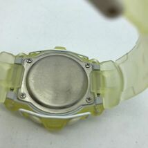 CASIO/カシオ G-Shock Baby-G イルクジ 1999 BG-400K 腕時計 スケルトン イエロー系_画像5