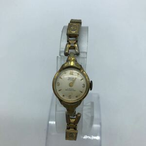 BEHA EPORA K18 hand winding 17 stone lady's wristwatch Gold color operation goods 