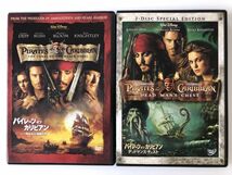 B27259　中古DVDセル版◆パイレーツ・オブ・カリビアン 呪われた海賊たち+デッドマンズ・チェスト　2巻セット_画像1