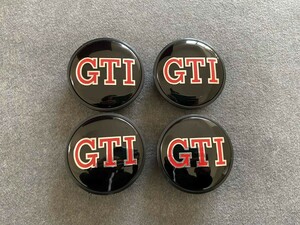 GTI フォルクスワーゲン 車のホイールセンターキャップ 4個セット センターハブキャップカバー 直径65mm ホイールカバー ◎066