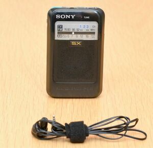 動作OK SONY ソニー ラジオ 名刺サイズSX ポケットラジオ ポータブル FM AM 