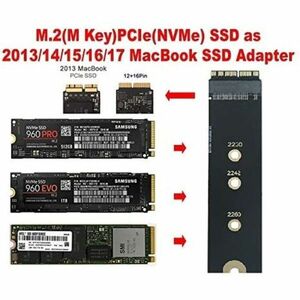 新品良品即決■ MacBook Air Pro用M.2 NVME SSD変換アダプター（2013-2017）A1465 A1466 A1419 A1398 A1502