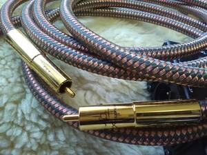  high-end Class. sound pressure feeling * grande akyufe.z*Real 5N copper RCA cable 1.0m pair 