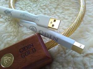 Nordost Odin Gold☆ 5N OFC 50Mシルバープレート USBケーブル A to B 1.5M 1本