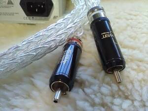  high-end 6AG 12 -stroke Land *WBT-0102AG Plugs 6N Crystal Silver OCC RCA cable 1.0m pair 
