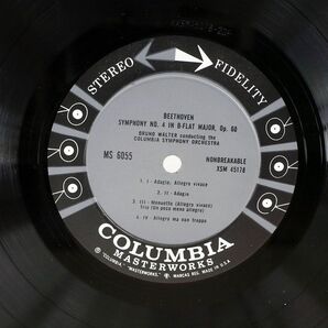 米 ワルター/ベートーヴェン：交響曲第5番/COLUMBIA MASTERWORKS MS6055 LPの画像2