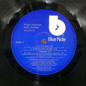 米 EARL KLUGH/FINGER PAINTINGS/BLUE NOTE BNLA737H LPの画像2