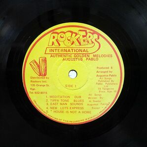 AUGUSTUS PABLO/AUTHENTIC GOLDEN MELODIES/ROCKERS INTERNATIONAL NONE LPの画像2