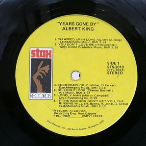 米 ALBERT KING/YEARS GONE BY/STAX STS2010 LPの画像2