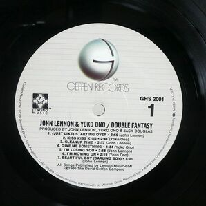 米 JOHN LENNON/YOKO ONO/DOUBLE FANTASY/GEFFEN GHS2001 LPの画像2